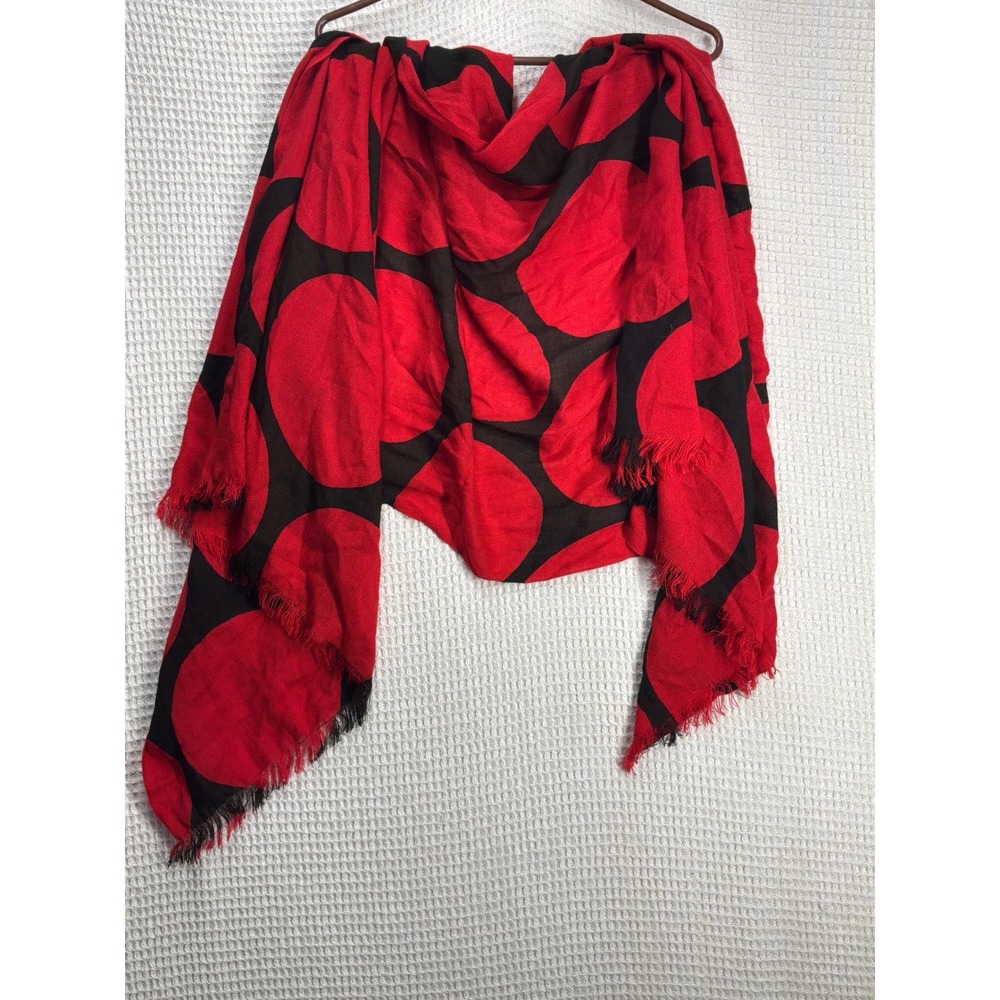 [Mod] Womens Lane Bryant Polka Dot Scarf OS Red Black
